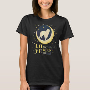 Love Belgian Shepheed Sheepdog Dog To The Moon T-Shirt
