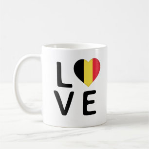 Love - Belgium Flag Coffee Mug