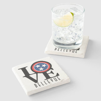 LOVE Bellevue Tennessee Stone Coaster