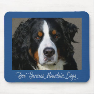 Love Bernese Mountain Dog Puppy Mouse Pad