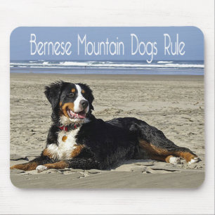 Love Bernese Mountain Dog Puppy Mouse Pad