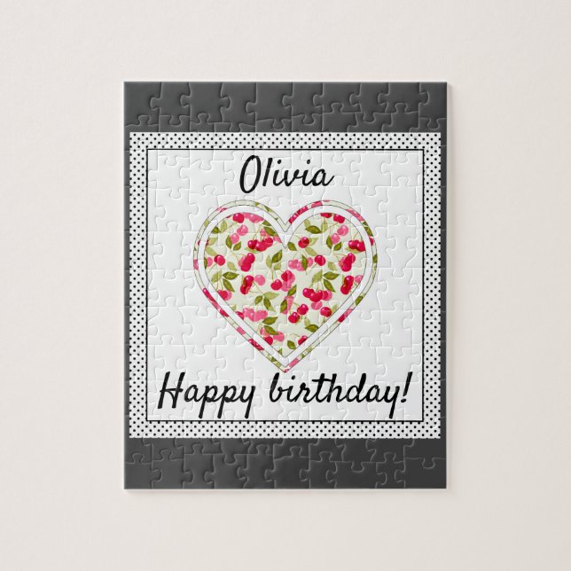 Love, berries, cherry jigsaw puzzle (Vertical)