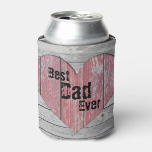 Love Best Dad Ever Can Cooler