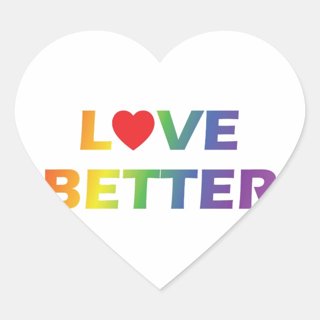 Love Better Heart Sticker (Front)