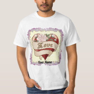 Love Bevel Heart t-shirts