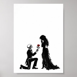 LOVE BEYOND DEATH Gothic Romance Art Poster