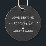 Love Beyond Measure Gift Tag, Wedding, Chalkboard Favour Tags<br><div class="desc">These are the perfect little gift tags. You can customise front and back text</div>