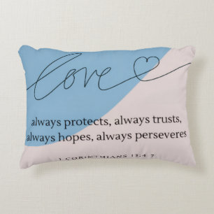 Love Bible Verse Decorative Cushion