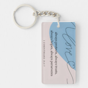 Love Bible Verse Key Ring