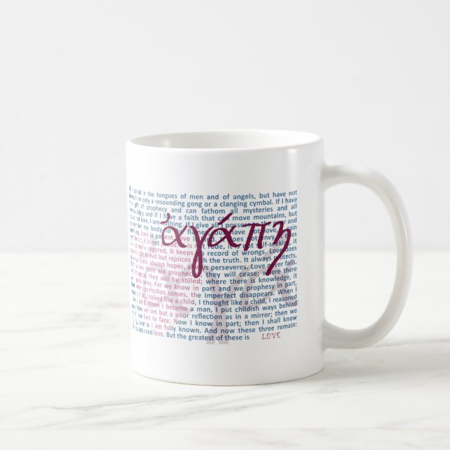 Love Bible Verse on Christian Mug (Right)