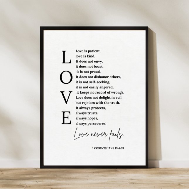 Love Bible Verse Wall Art (Creator Uploaded)