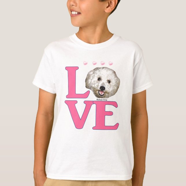 LOVE Bichon Frise T-Shirt (Front)