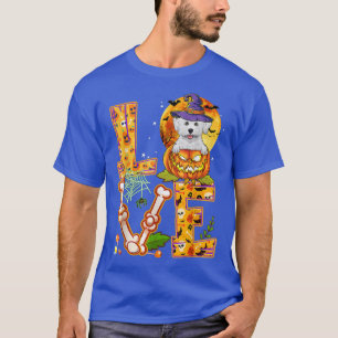 Love Bichon Frise Witch Pumpkin Scary Halloween Do T-Shirt