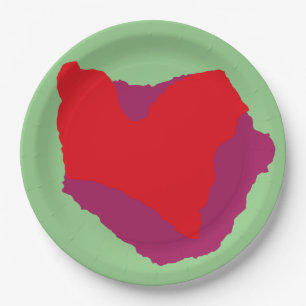 Love.Big heart/Corazon Grande love by Masanser pix Paper Plate