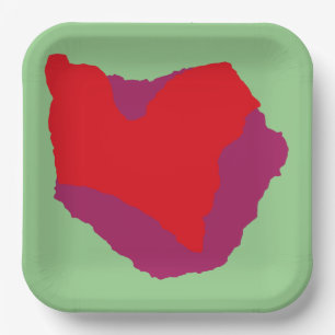 Love.Big Heart/Corazon Grande love by Masanser pix Paper Plate