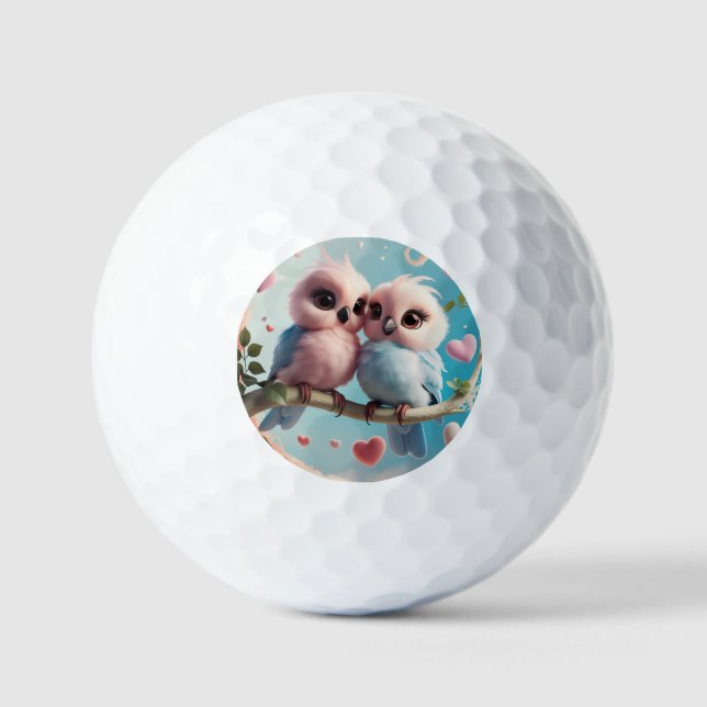 Love Bird  Golf Balls (Front)