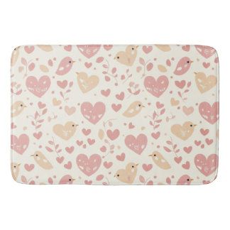 Love Bird & Heart Bath Mat