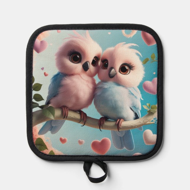 Love Bird  Linen Holder (Front)