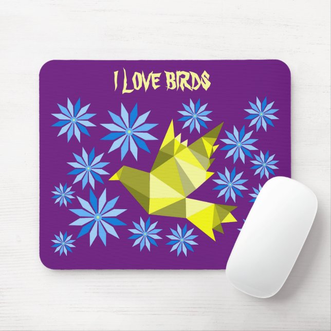 LOVE BIRD MOUSE PAD (With Mouse)