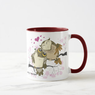 Love Bird Owls Mug