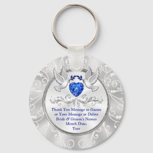 Love Bird Wedding Favours, Wedding Keychain Favour