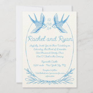 Love Bird Wedding Invite