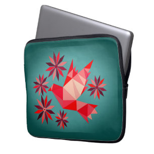 LOVE BIRD WITH FLOWER GIFT SPECIAL DAY, BIRTHDAY LAPTOP SLEEVE