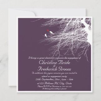 Love Birds 2, 5.25"x5.25" engagement announcement