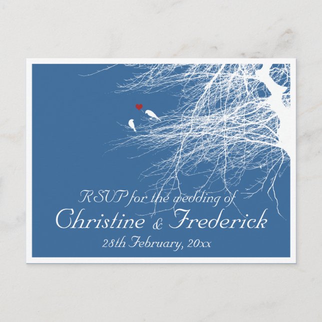 Love Birds 2, RSVP postcard (Front)