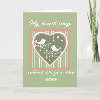 Love Birds Anniversary Card
