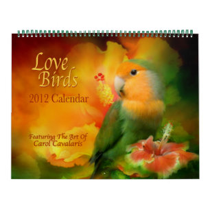 Love Birds Art Calendar 2012