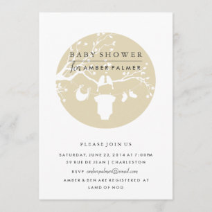 Love Birds Baby Shower Invitation