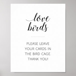 Love Birds Bird Cage Wedding Sign - Alejandra