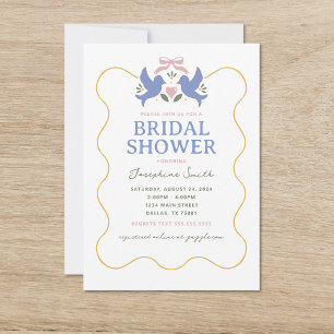 Love Birds Bridal Shower Invitation