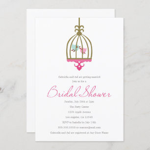 Love Birds   Bridal Shower Invitation