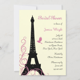 Love Birds Bridal Shower (off white) Invitation
