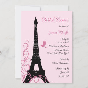 Love Birds Bridal Shower (pink) Invitation