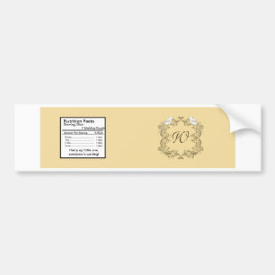 Love Birds Brown/Tan Wedding Bottle Label