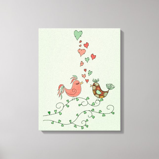 Love Birds Canvas Print (Front)