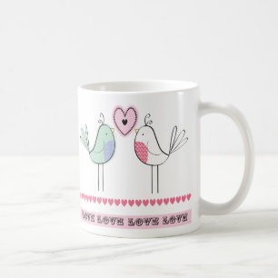 love birds coffee mug