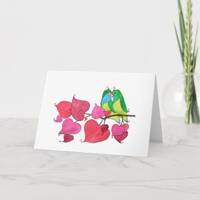 Love Birds, "Congratulations" Card (Front)