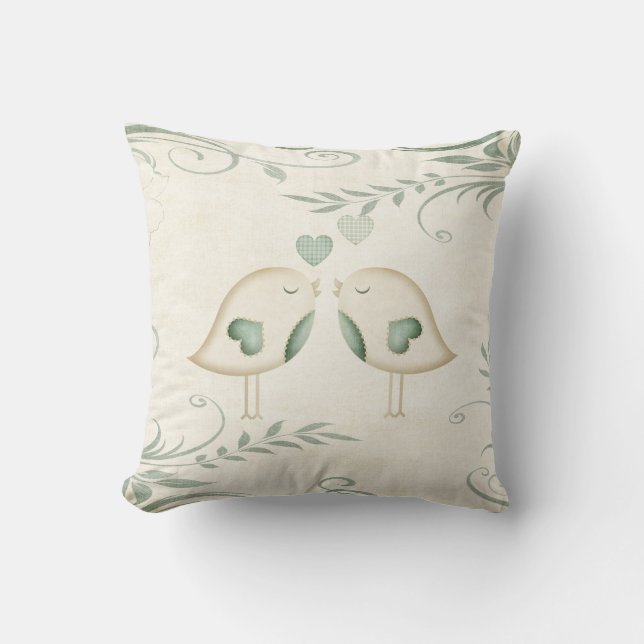 Love Birds Cushion (Front)