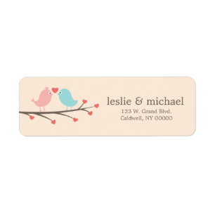 Love Birds Custom Address Labels