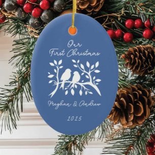Love Birds First Christmas Ornament