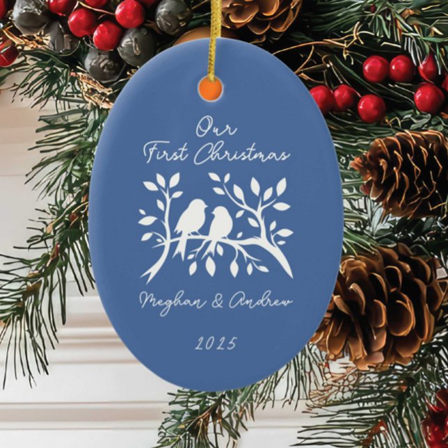 Love Birds First Christmas Ornament (Creator Uploaded)