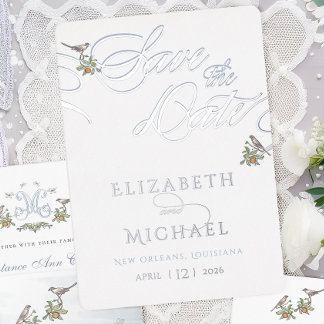 Love Birds Foil Save The Date