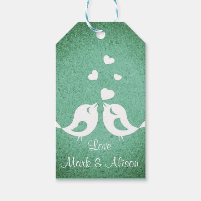 Love Birds Gift Tags (Front)