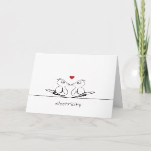 love birds holiday card