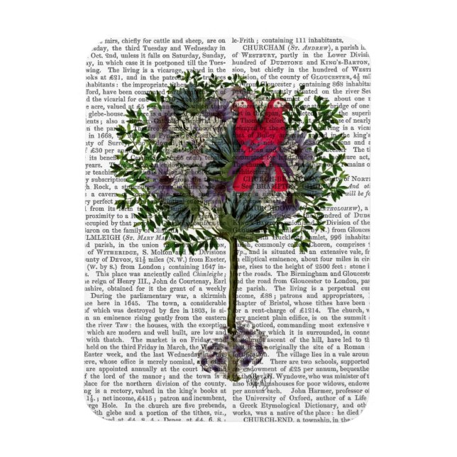 Love Birds in a Tree Magnet (Vertical)