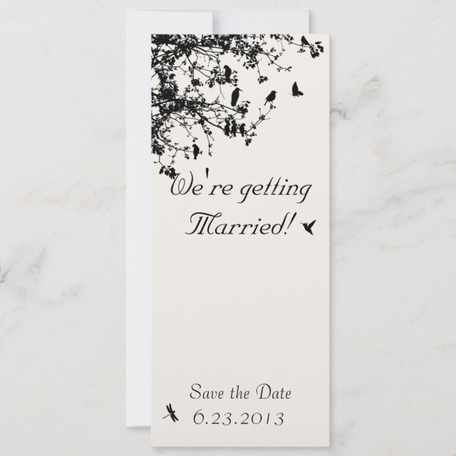 Love Birds in the Trees Invitation (Front)